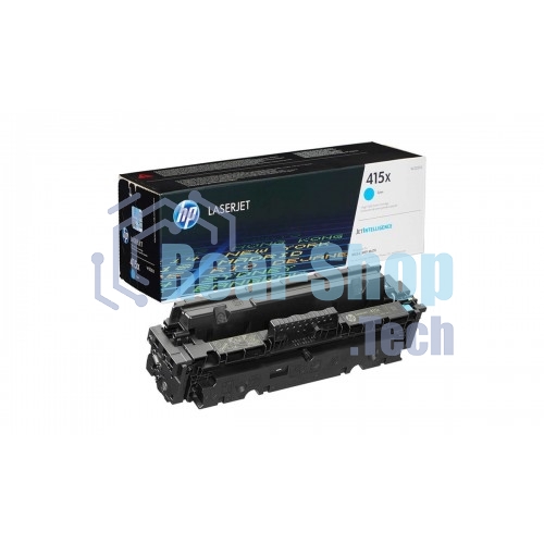 Картридж лазерный Cartridge HP 415X для LJ Pro M454/MFP M479/M480f, голубой (6 000 стр.) (желтая упаковка)