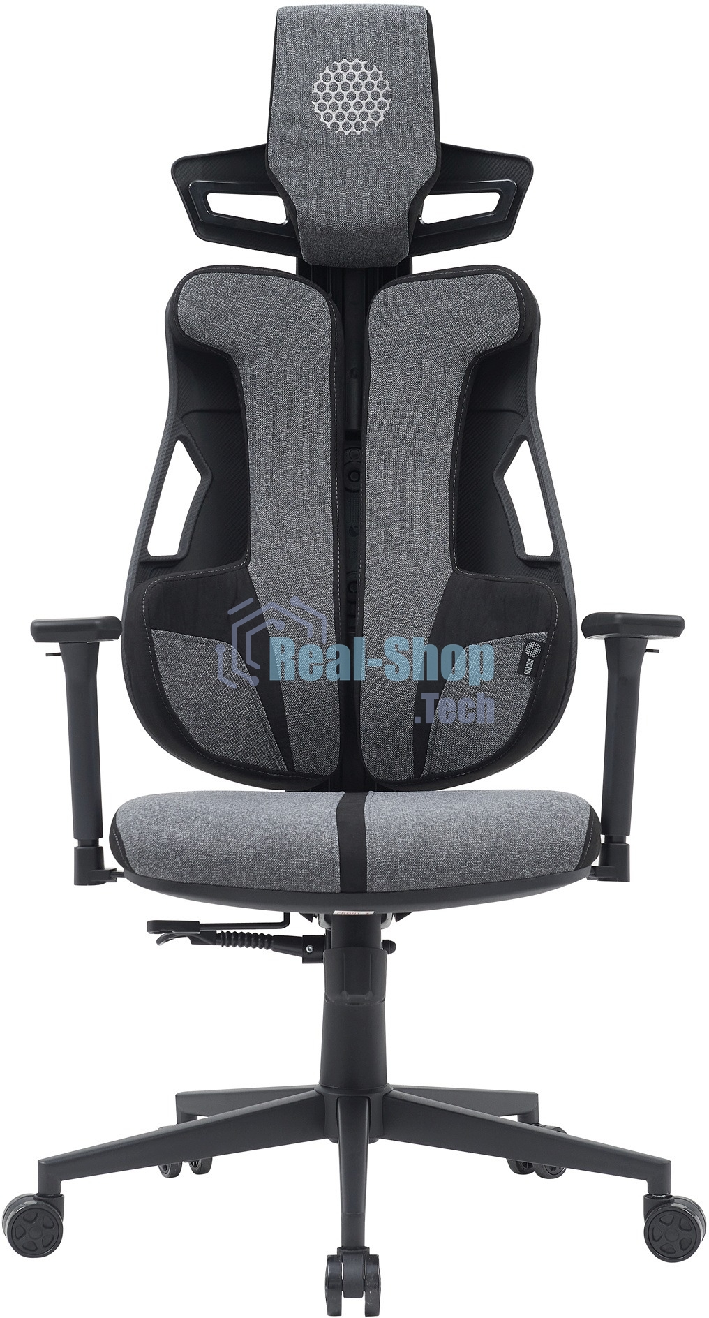 Кресло компьютерное Cactus CS-CHR-DUO-GYBK серый/черный