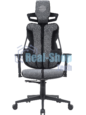 Кресло Cactus CS-CHR-DUO-GYBK серый, экокожа