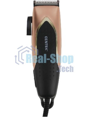 Машинка для стрижки волос Centek CT-2126 черный/золото
