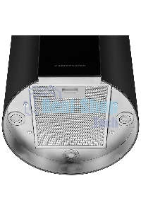 Вытяжка Kuppersberg MOTUBA B островная, ширина 39, отвод/рециркуляция, 1000м3/час, электронное сенсорное управление, таймер на отключение, 4 ступенчатая регулировка скорости, светодиодное освещение 4x3 Вт, черный