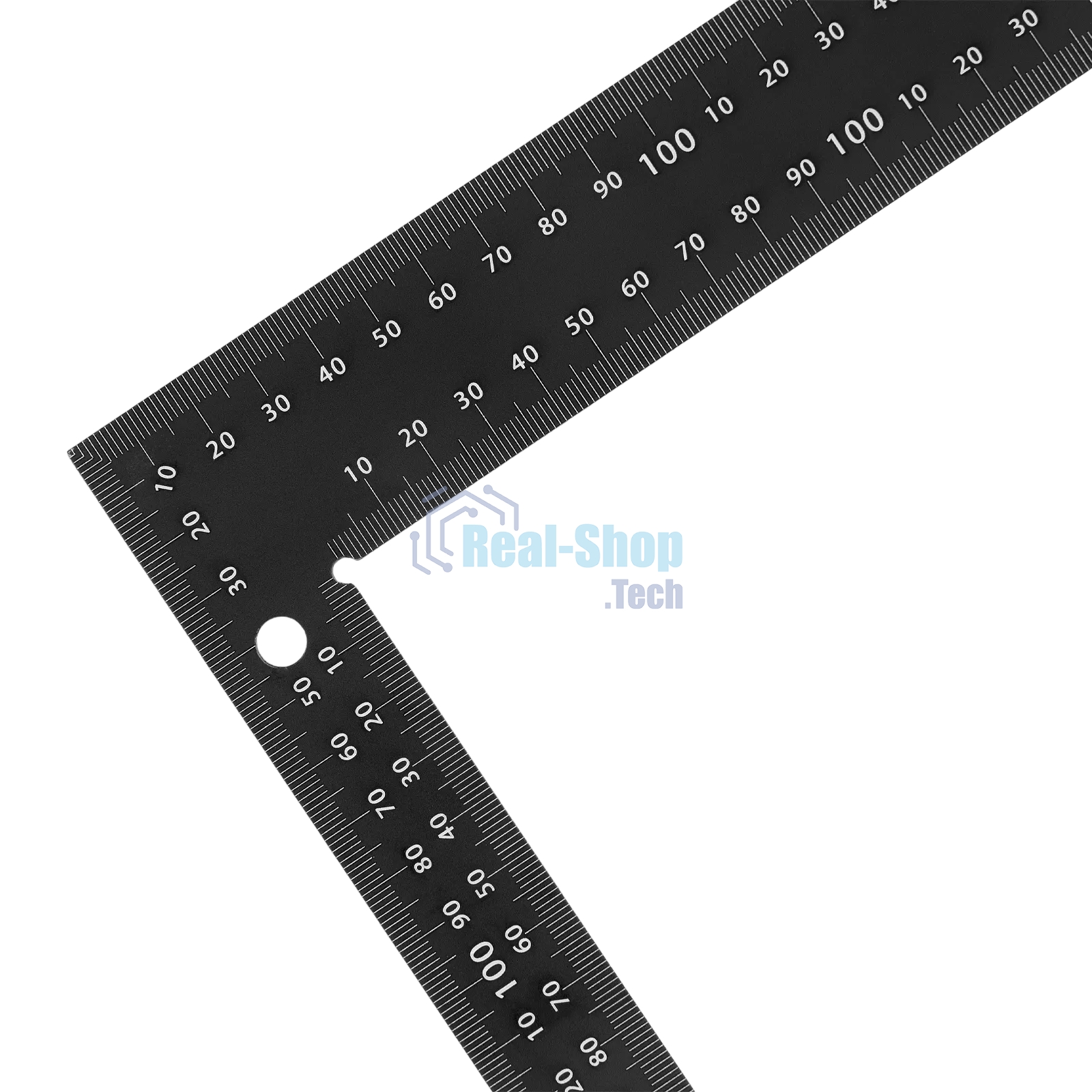 Угольник Denzel 200 х 300 мм, алюминиевый, лазерная гравировка