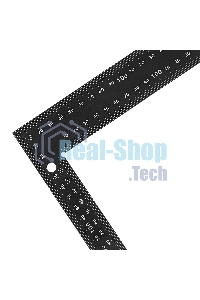 Угольник Denzel 200 х 300 мм, алюминиевый, лазерная гравировка