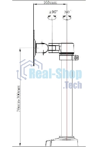 Кронштейн для мониторов ЖК Buro M3 черный 15