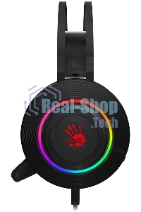 Гарнитура проводная с микрофоном A4 Bloody G521 черный 2.3м мониторные USB оголовье черный