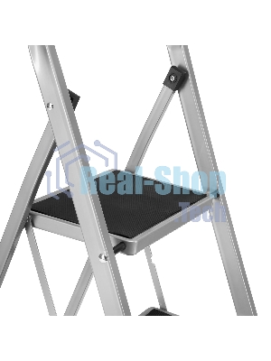 Стремянка стальная Сибртех, 5 широких ступеней 20х30 см с полимерным покрытием