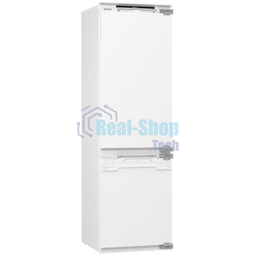 Встраиваемый холодильник Gorenje NRKI517142, полезный объем 243 л, электронное управление, цифровой дисплей, автоматическое размораживание No Frost, быстрое замораживание, интенсивное охлаждение, зона свежести с контролем влажности, слайдерное крепление, энергоэффективность А+