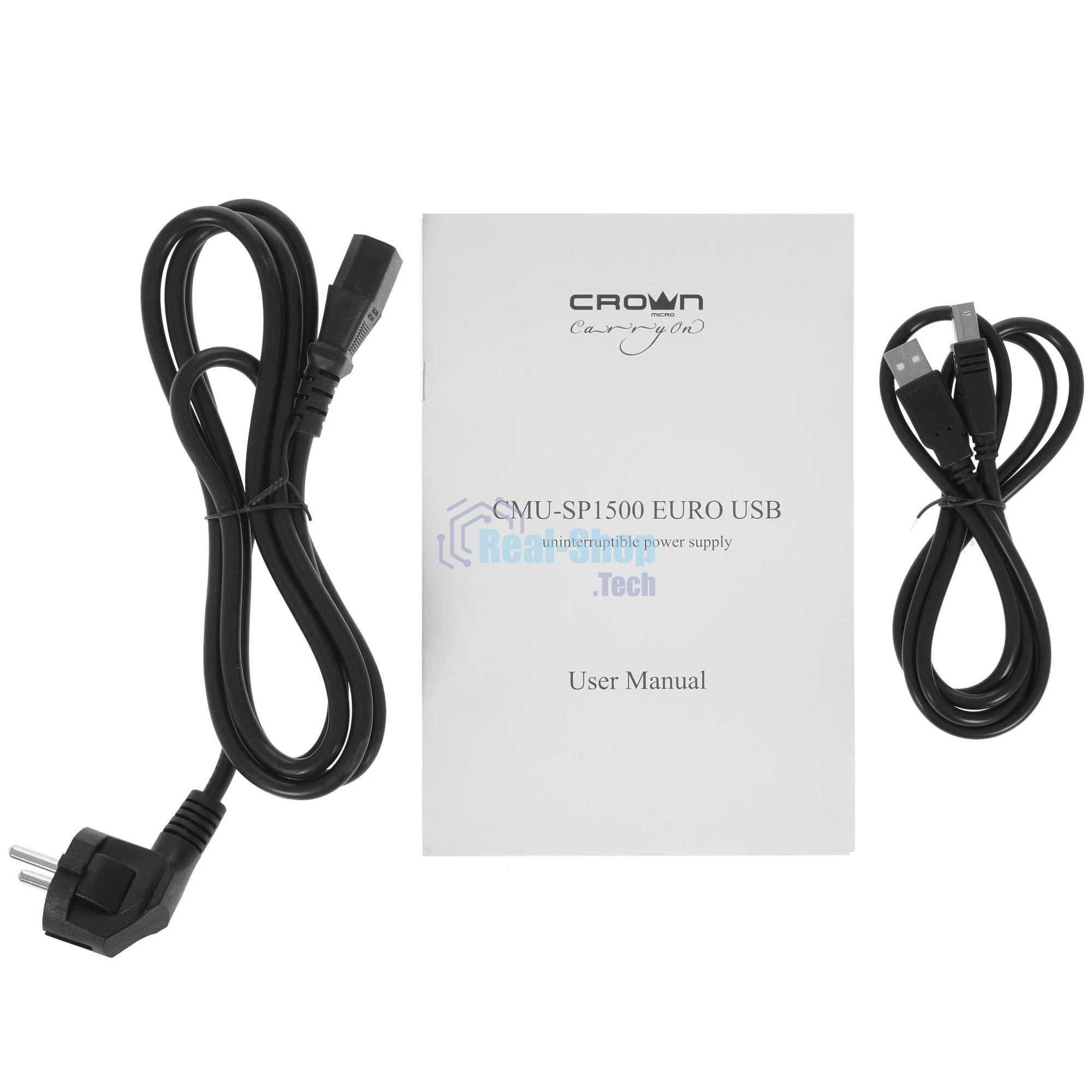Источник бесперебойного питания Crown CMU-SP1500EURO USB/1500 ВА/900 Вт/1 х IEC 320 C13 (компьютерная), 4 х CEE 7 (евророзетка)