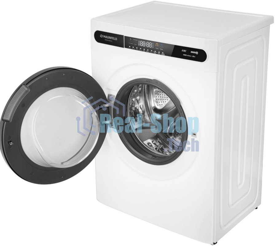 Стиральная машина Maunfeld MFWM148WH01 белый, загрузка фронтальная 8 кг, 1400 об/мин., класс: А+++