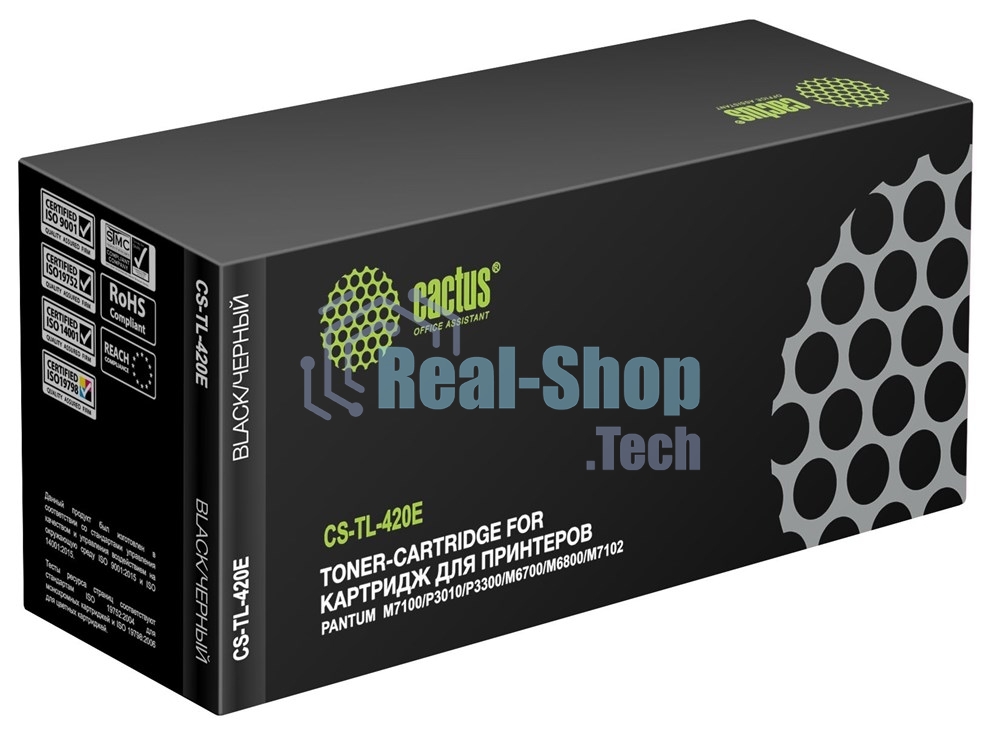 Картридж лазерный Cactus CS-TL-420E TL-420E черный (1500 стр.) для Pantum M7100/P3010/P3300/M6700/M6800