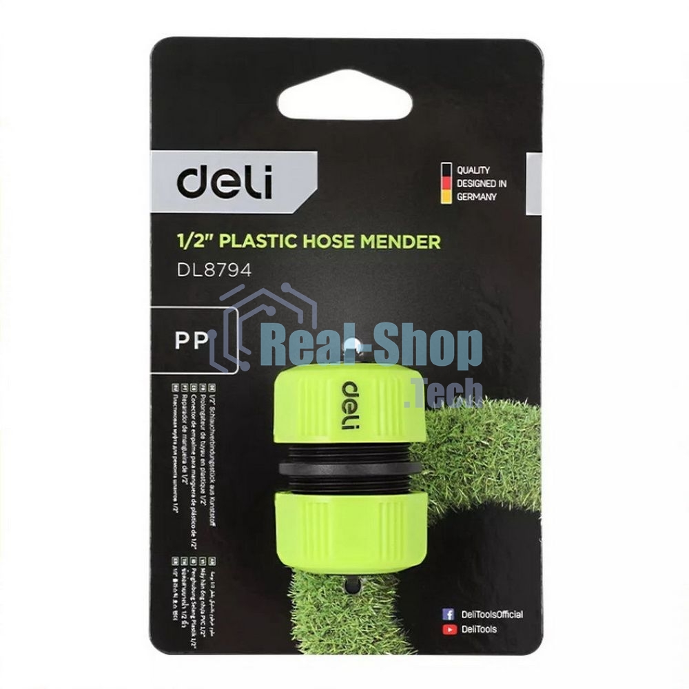 Муфта-соединитель для поливочных шлангов 1/2'' Deli DL8794 ударопрочный пластик