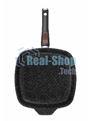 Сковорода-гриль квадратная 28 литая Индукция Гранит с/р