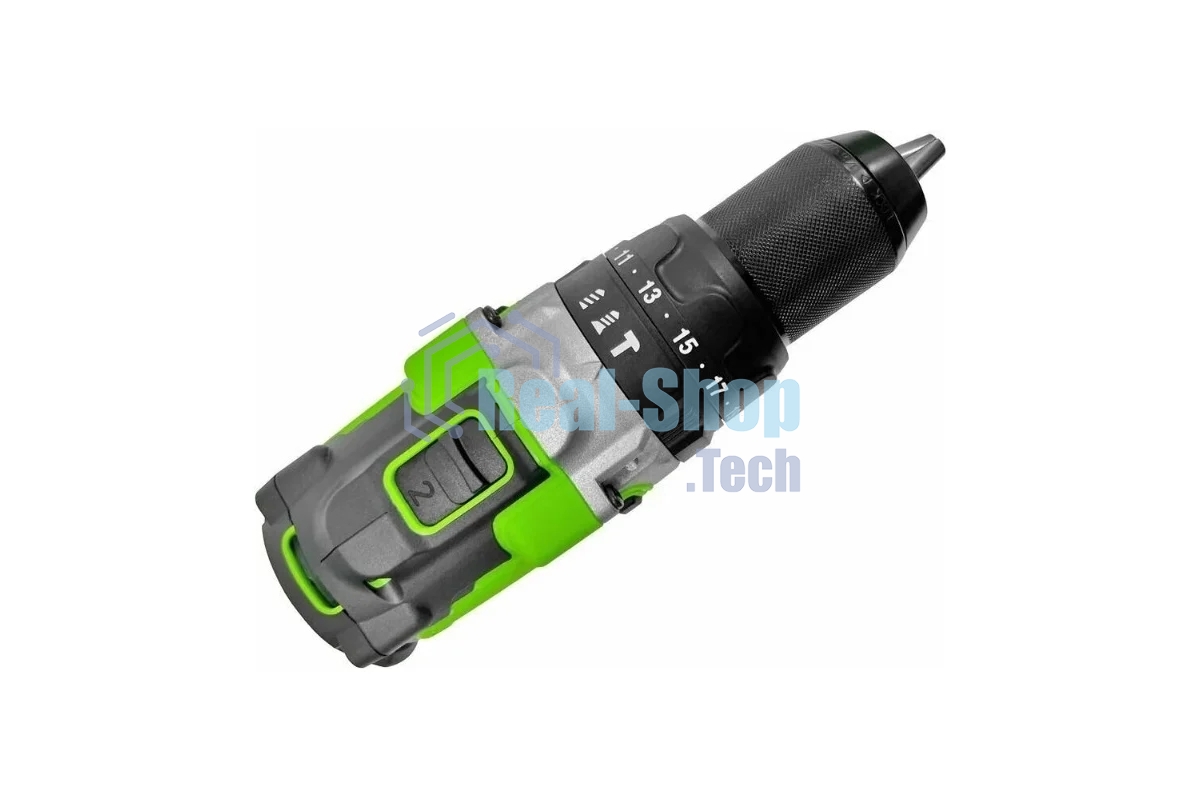 Дрель-шуруповерт аккумуляторная GREENWORKS GD24DD140, Аккумуляторная, 24В, Без АКБ и ЗУ