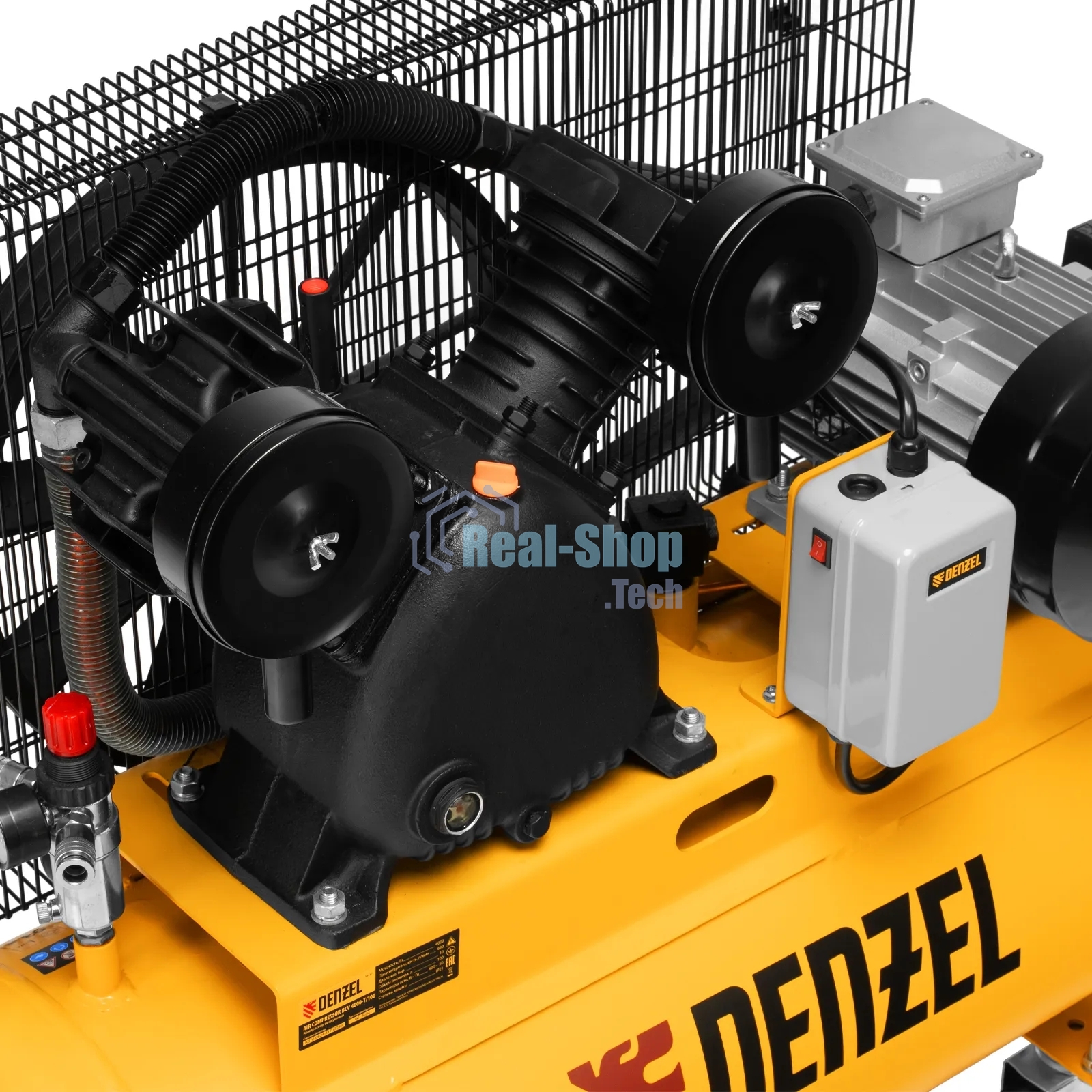 Компрессор воздушный Denzel рем. привод BCV 4000-T/100, 4,0 кВт, 100 литров, 690 л/мин