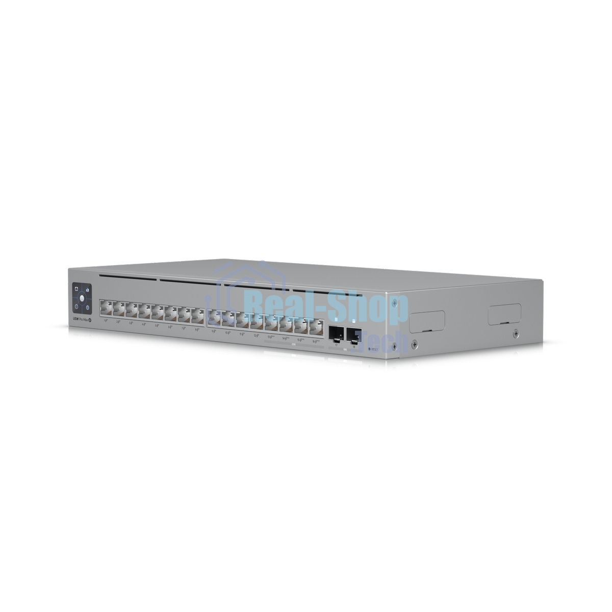 Коммутатор Ubiquiti UniFi Switch Pro Max 16 PoE PoE-коммутатор в стойку, 4х 2.5G RJ45, 12х 1G RJ45, 2х 10G SFP+, раздача 180 Вт