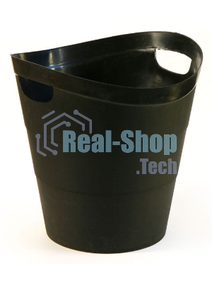 Корзина для бумаг Buro круглая 14 л. пластик черный