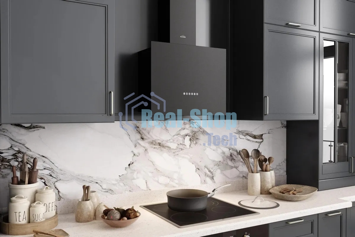 Вытяжка каминная Elikor Метеорит 60П-700-Э4Д черный, 60 см, 700 куб. м/ч, 52 дБ