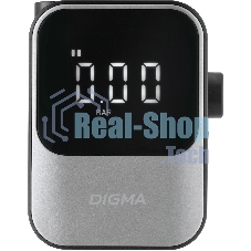 Автомобильный компрессор Digma QBK-120G серый, шланг 0.2м