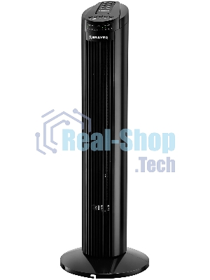 Колонный вентилятор BRAYER BR4958BK, механ.упр.,пульт ДУ,вращение90°,мощ-ть50Вт,защита от перегрева