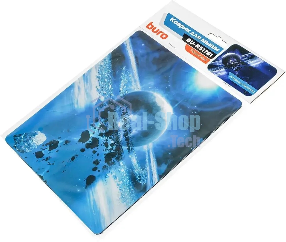 Коврик для мыши Buro BU-R51761 рисунок/астероиды