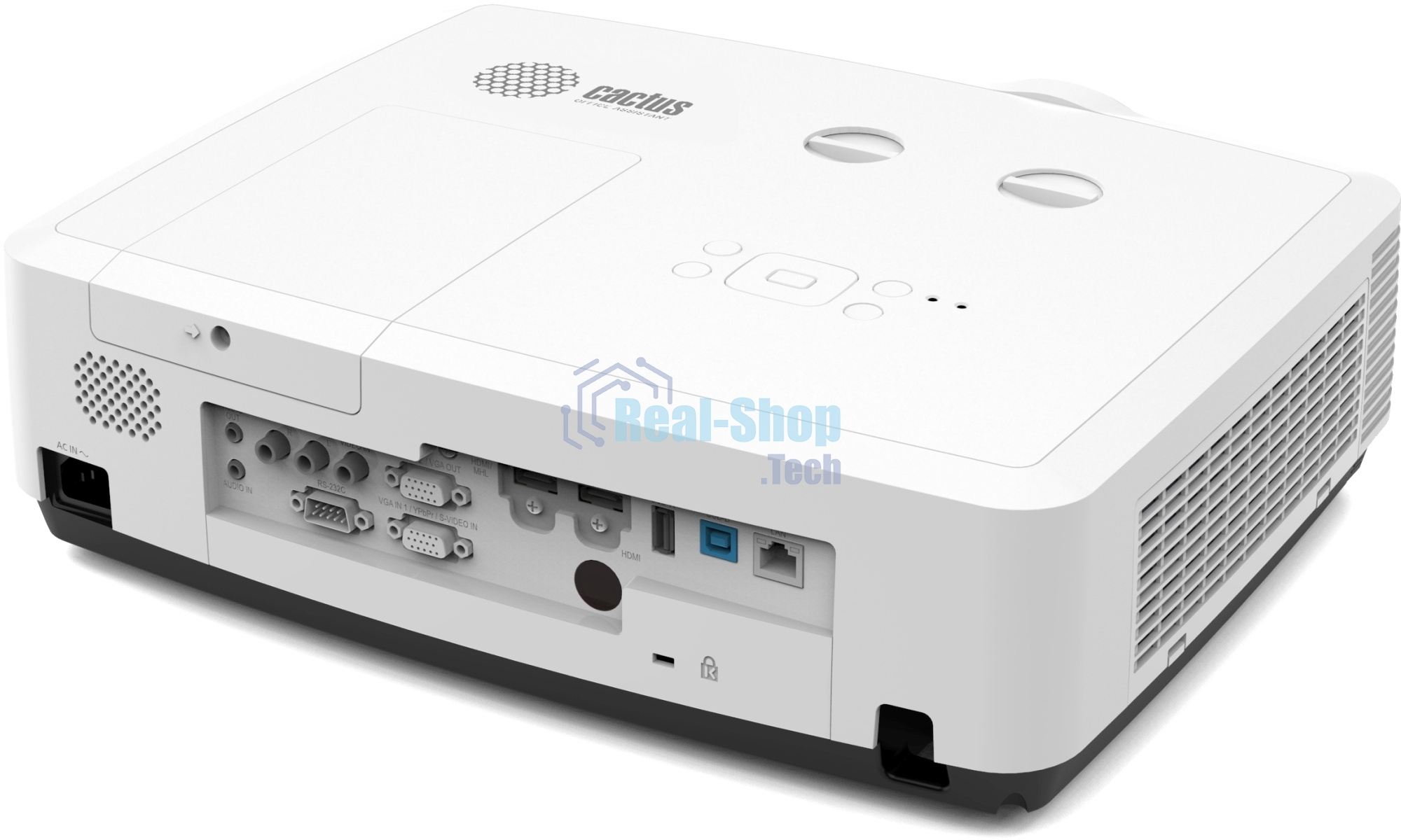 Проектор Cactus Bright CS-S4.WT 3LCD 5900Lm ANSI (1920x1200) 30000:1 ресурс лампы:10000часов 1xUSB typeA 1xUSB typeB 2xHDMI 4.45кг