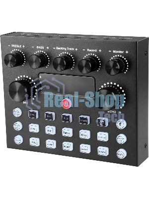 Микрофон проводной Оклик SM-600G 2.5м черный