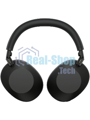 Беспроводные/проводные наушники Sony WH-1000XM6 черный, полноразмерные, Bluetooth + проводной, адаптивное активное шумоподавление, до 40 ч