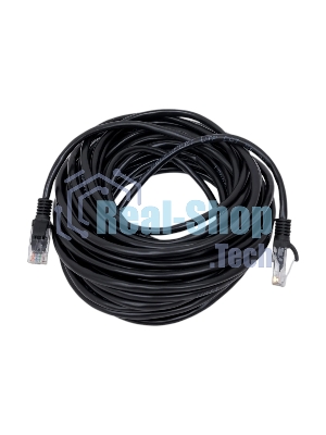Патч-корд медный UTP Cablexpert PP10-10M/BK cat.5e, 10м, литой, многожильный, черный