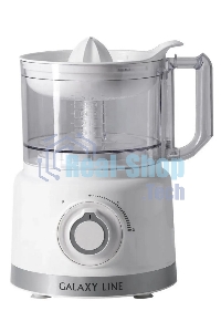 Кухонный комбайн Galaxy Line GL 2309, белый, пластик. чаша 1,5 л, 1000 Вт, 2 скорости и импульс. режим