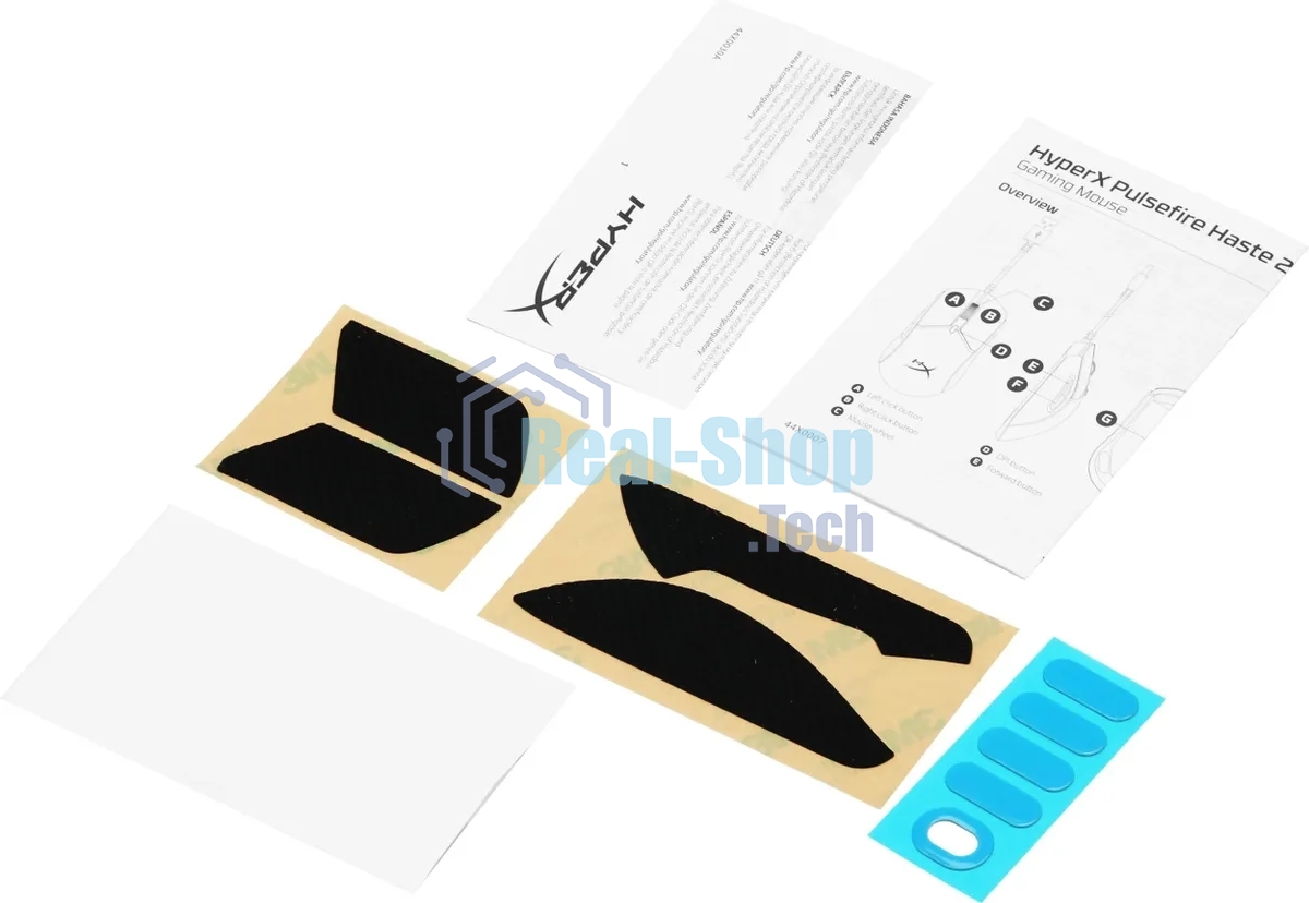 Мышь беспроводная HyperX Haste 2 черный, 26000 dpi, радиоканал, Bluetooth, USB, кнопки - 5