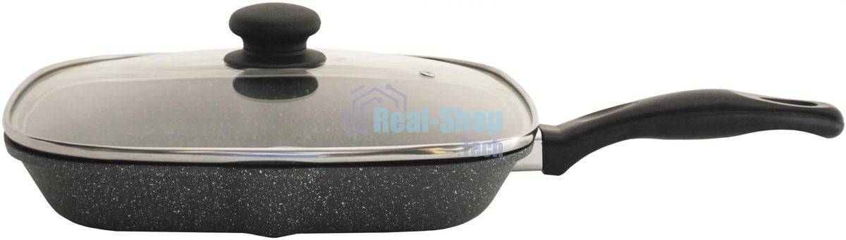 Сковорода-гриль StarWind Chef SW-CH3027GGR, 27х27 см, серый