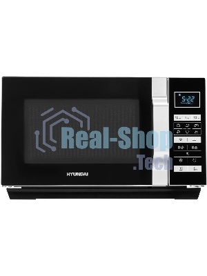 Микроволновая печь Hyundai HYM-D3044 черный/серебристый, 23 л, 900 Вт, переключатели - электронное
