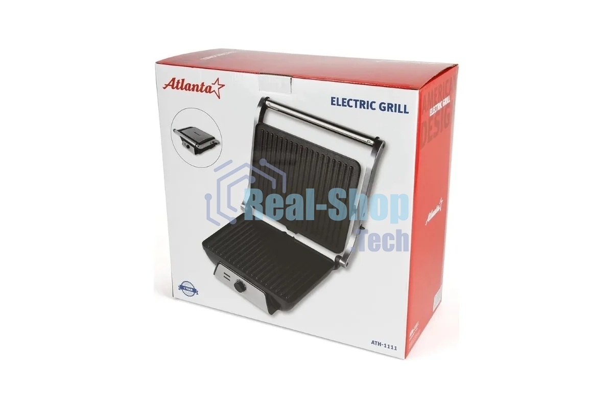 Гриль электрический Atlanta ATH-1111 черный