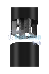 Вытяжка Kuppersberg MOTUBA B островная, ширина 39, отвод/рециркуляция, 1000м3/час, электронное сенсорное управление, таймер на отключение, 4 ступенчатая регулировка скорости, светодиодное освещение 4x3 Вт, черный