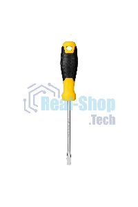 Отвертка шлицевая Deli DL6361251 6х125мм CR-V, Двухкомпонентная ручка. Хромированная