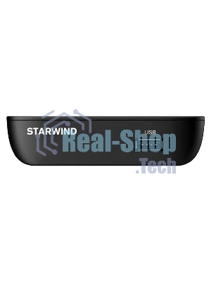 Приставка для цифрового ТВ Starwind CT-160 черный, DVB-T2, DVB-T, DVB-C, HDMI, USB 2.0 х2