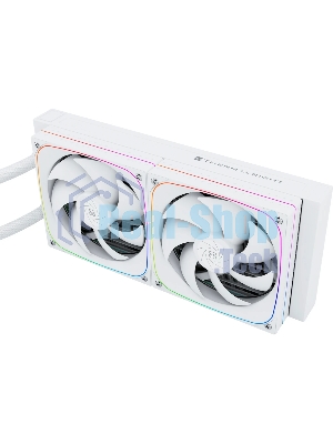 Система жидкостного охлаждения Thermalright Frozen Horizon 240 Digital (240мм, LED temp., White, ARGB/Fans: 2x120мм, 68.9CFM, 28.2dBA, 2000RPM/Pump height 53.2мм, Rad thickness 27мм/S: 1700, 1200, 1851, 115X, AM5, AM4)