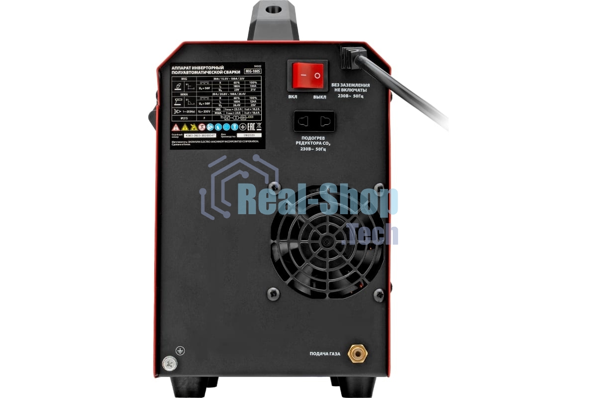 Аппарат инвертор. полуавтомат. cварки MTX MIG-180S, 180A, ПВ 60%, катушка 5 кг