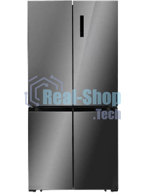 Холодильник LEX LCD450SsGID серый трехкамерный 288/129л морозилка снизу Side-by-Side