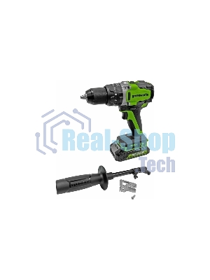 Дрель-шуруповерт GREENWORKS GD24DD140, 24 В, 4 Ач, 140 Нм, бесщеточный, ударный