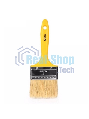 Кисть малярная с пластиковой ручкой Deli DL509113 75 мм, натуральная щетина