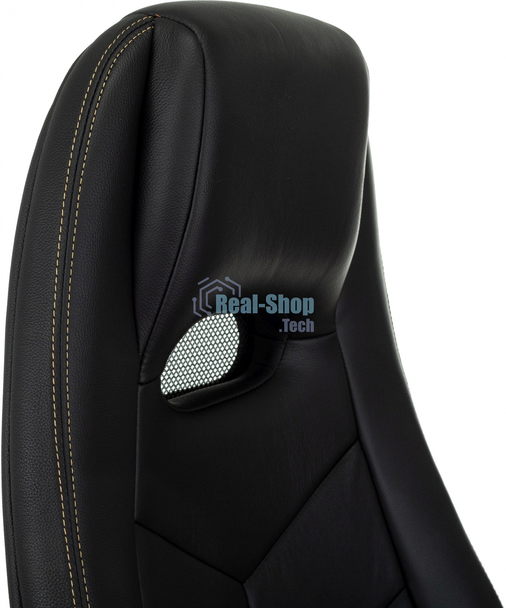 Кресло руководителя Бюрократ Zen/Black черный, кожа, крестовина полированный алюминий