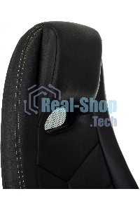 Кресло руководителя Бюрократ Zen/Black черный, кожа, крестовина полированный алюминий