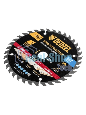 Пильный диск по дереву Denzel ф165 х 20 мм, 36 зубьев