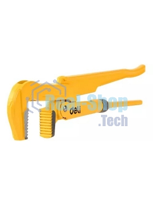 Трубный рычажный ключ №3 с прямыми губками Deli DL105167 560мм, раскрытие губок 0-67мм, сталь Cr-V