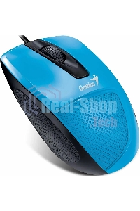 Мышь проводная Genius DX-Mini голубой, 1000 dpi, USB, кнопки - 3