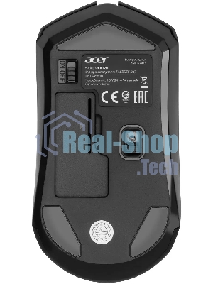 Комплект клавиатура+мышь Acer OKR120 беспроводной, USB, 1600 DPI, чёрный