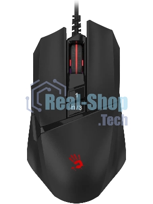 Мышь проводная A4Tech Bloody W65 Max Mini черный, 12000 dpi, USB, кнопки - 9