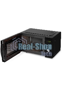 Микроволновая печь Hyundai HYM-D2078 черный/серебристый, 23 л, 800 Вт, кнопки, поворотный механизм