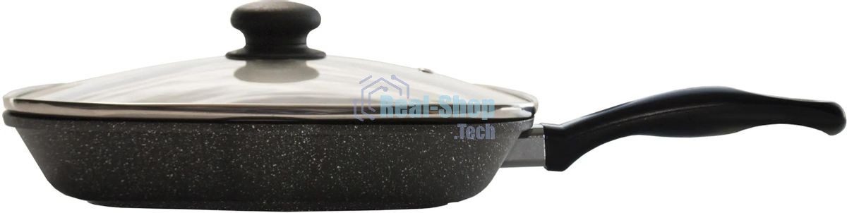 Сковорода-гриль StarWind Chef SW-CH3027GGR, 27х27 см, серый